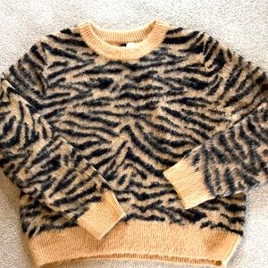 H&M tiger print sweater.